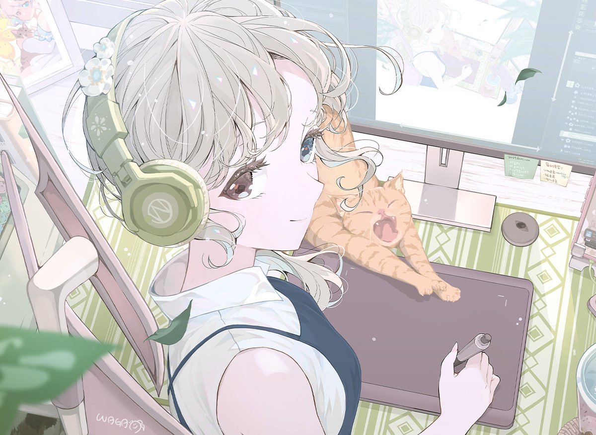 wagaillustrator's tweet photo. 🤍🎨🐈
#WAGAillustration https://t.co/x4ZX7u8nsU