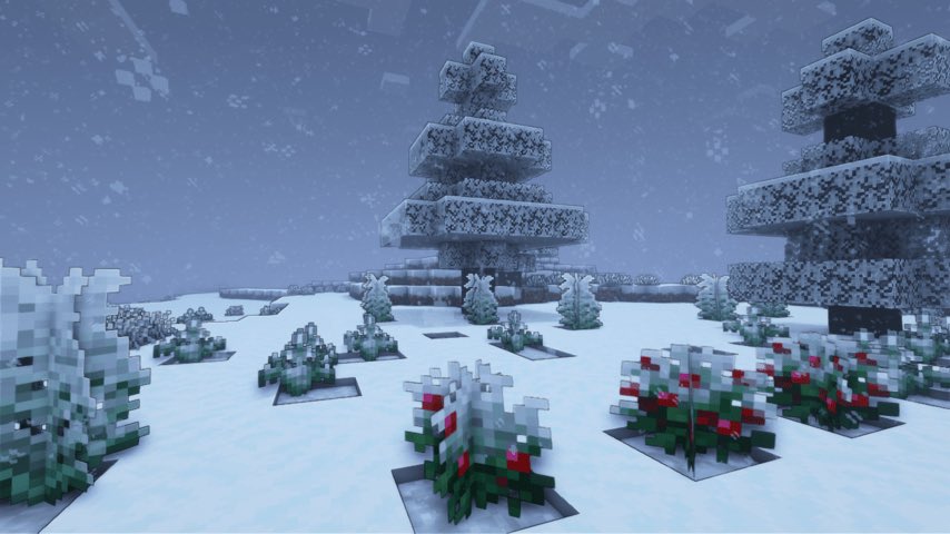 ltz_NEXX's tweet photo. You knew this was coming… DAY ONE of asking @Mojang to add better snowy vegetation to snow biomes in drop THREE 🍁❄️ https://t.co/874eQgER5T
