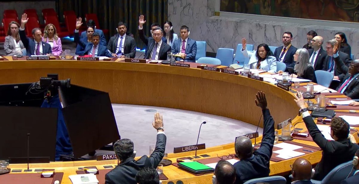 PakistanUN_NY's tweet photo. UN Security Council Unanimously Adopts Pakistan-Denmark Resolution on Accountability for Crimes Against UN Peacekeepers

United Nations, 23 June 2026 — The United Nations Security Council today unanimously adopted a landmark resolution tabled by Pakistan and Denmark, aimed at strengthening accountability for crimes committed against United Nations peacekeepers.

The resolution received the support of all 15 members of the Security Council and was co-sponsored by over 150 UN Member States—the highest number of co-sponsorships ever received by a Security Council resolution.

The overwhelming backing reflects the international community’s strong commitment to ensuring justice for attacks against UN peacekeepers and reinforcing the safety and security of personnel serving in peace operations worldwide.
 
Ambassador Asim Iftikhar Ahmad, Permanent Representative of Pakistan to the UN, introduced the resolution.

@UNPeacekeeping
@ForeignOfficePk
@MIshaqDar50
@Lacroix_UN
@CMarkusLassen
@Asimiahmad
@PTVNewsOfficial 
@GovtofPakistan 
@PakTVGlobal 
@RadioPakistan 
@epwing_official 
@appcsocialmedia
@Denmark_UN