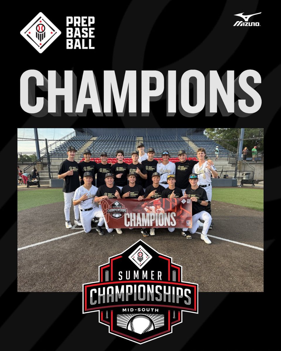 USAStadium's tweet photo. 🏆CHAMPIONS🏆

Congratulations to the 2026 PBT Mid-South Summer Championships 15U Champions, EBC 15U- Russell!!!  

#PBTMidSouth | #SummerChampionships https://t.co/iqcWJgiGKg