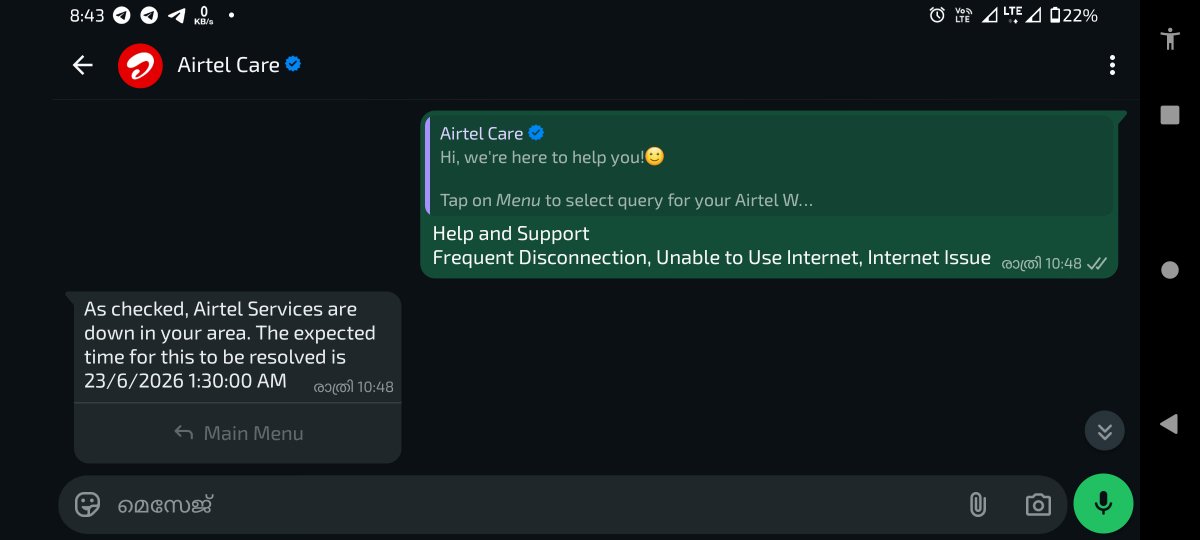 vinildevonline's tweet photo. @Airtel_Presence Also check. Changing the date and time. No solution. Atleast share the number of the one who is working on the issue via DM. https://t.co/2X6kOnVRyx