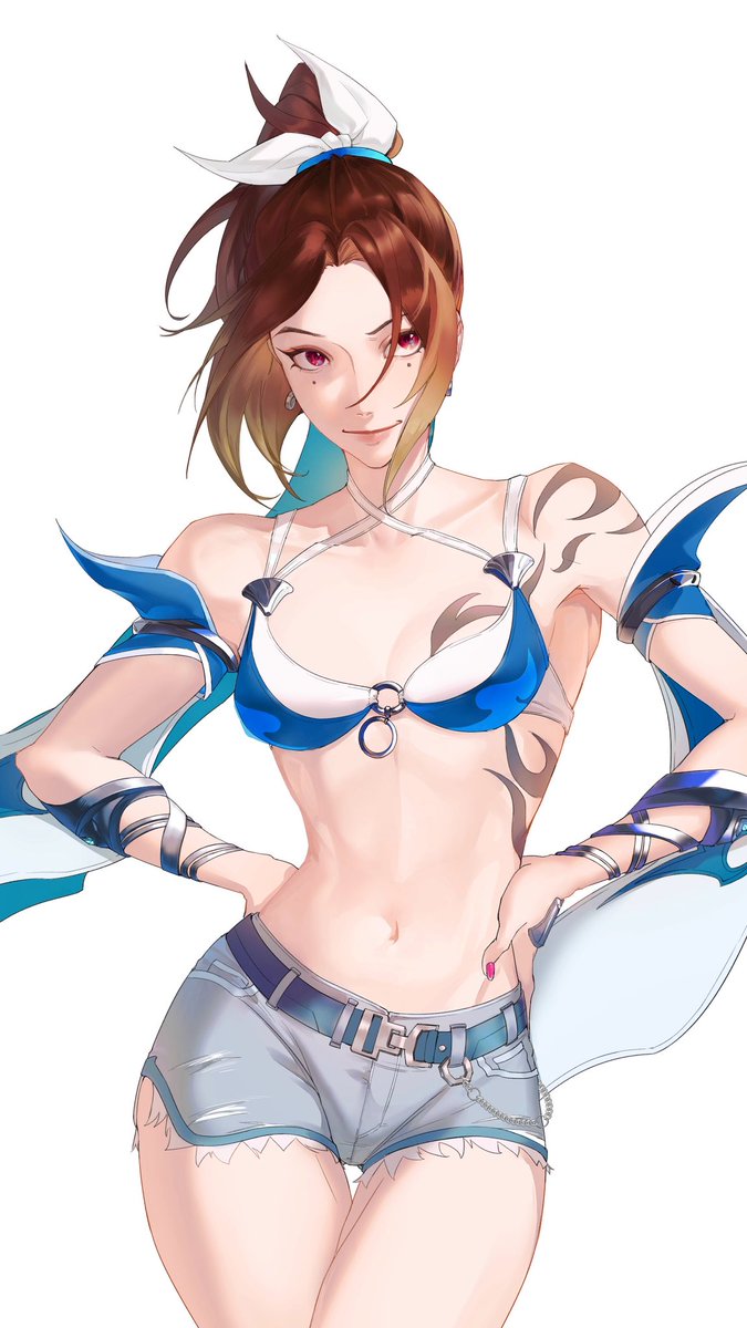 _Chishu04's tweet photo. #Anran #OverwatchFanart #Overwatch2 
💙💙💙期待新皮肤💙💙💙 https://t.co/eWyLBjrAbv