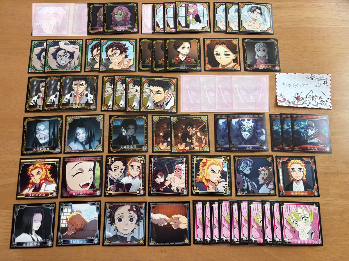 Ren______o0's tweet photo. 〖 交換 〗 鬼滅の刃 シール烈伝5

譲⌇ 画像1~3

求⌇ 画像4 ＞ 過去弾 / 善逸 義勇 伊黒

︎︎𓏸︎︎ 郵送交換 1点~◎
𓏸 SP↔SP、N↔N、SP1↔N2

ご縁がありましたら、
よろしくお願いいたします☁*° https://t.co/L3JQYC3aeQ