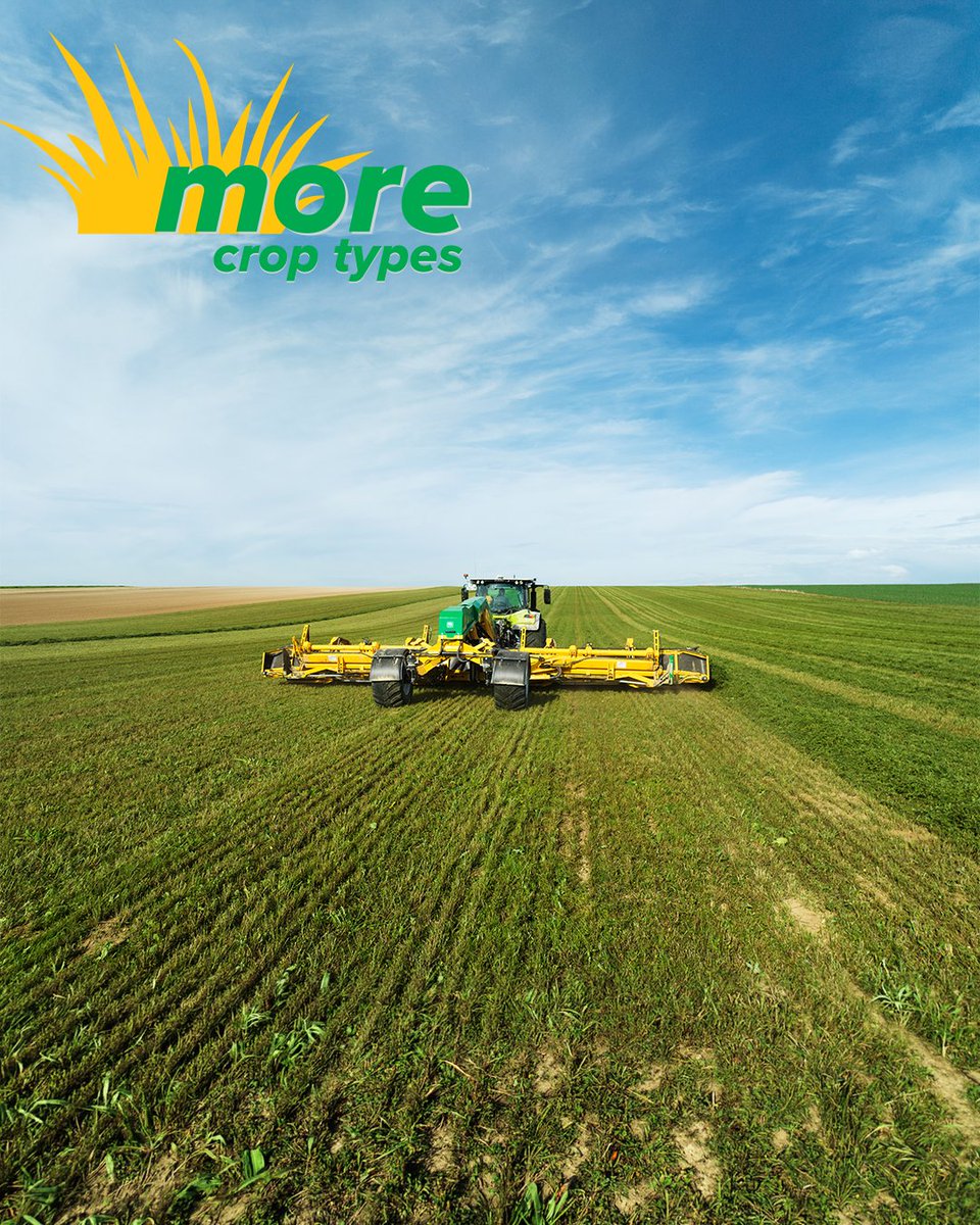 OxboCorp's tweet photo. Every pass across the field costs, time, fuel and labor. 🌱

The Oxbo CM240 helps streamline harvest by combining multiple windrows into one clean, consistent swath, saving time while maintaining quality forage. 
#oxboisag #forage https://t.co/bXKLbZuxLF