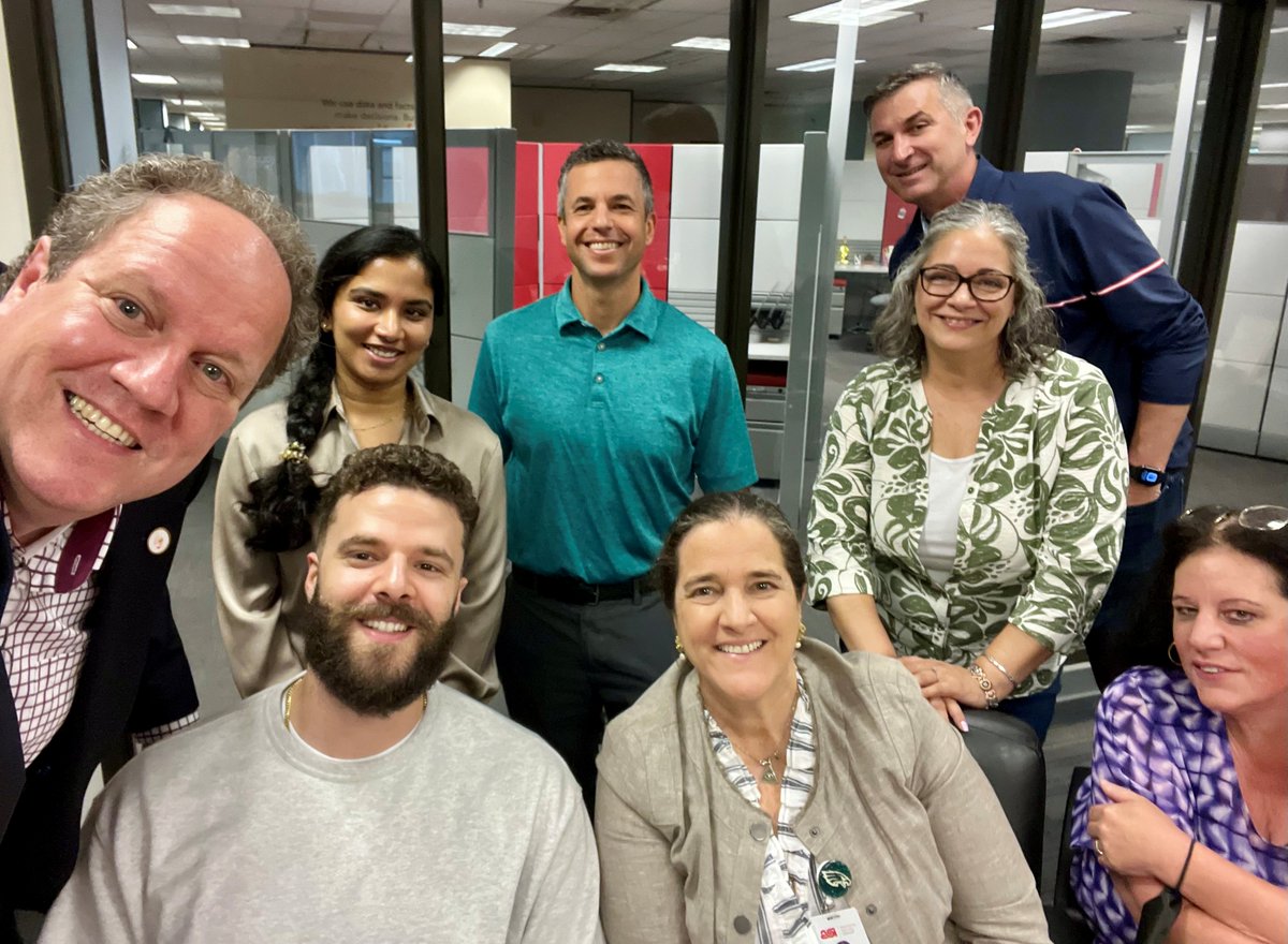 ASIcareers's tweet photo. Employees enjoyed a selfie with members of the Cohn family, Stephanie Schaeffer and Matthew Cohn at their anniversary breakfast on Tuesday, June 23rd🎉 
    
Happy Anniversary to all those that attended! https://t.co/opI2WFTYUq