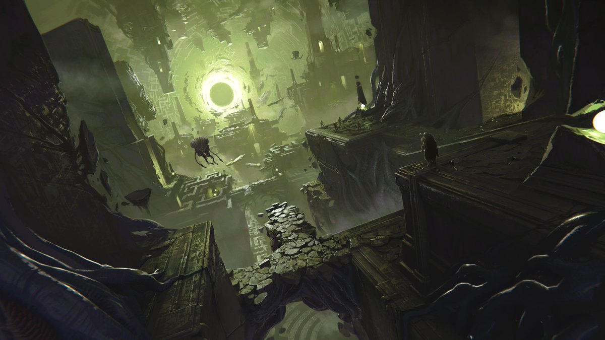 BethesdaLATAM's tweet photo. Arte conceptual del Abismo de Xal'Goroth

#DOOM https://t.co/MdkIp2QdcT