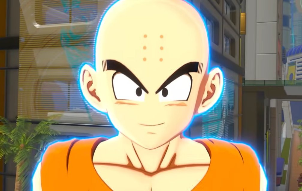 GalaxySoldier's tweet photo. the best thing dragon ball super hero did is make games start giving krillin normal eyes https://t.co/iq38f4tHDq