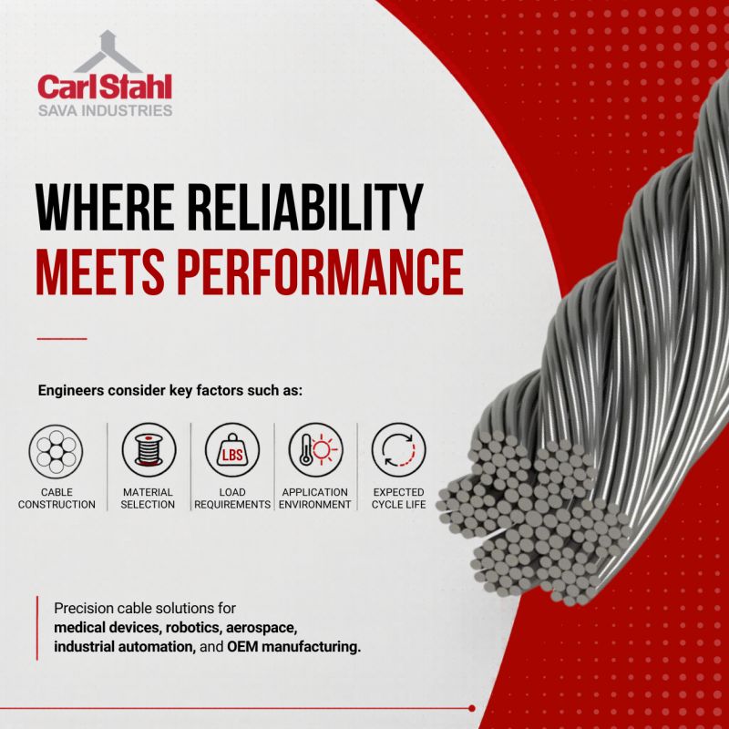 SavaIndustries's tweet photo. Strong isn't always enough.

When it comes to Precision Cables, cable life can be just as important as strength.

Bending. Tension. Routing. Environment.

All play a role in long-term performance.

What do you prioritize most when evaluating cable performance? https://t.co/P94i4fs7Zx
