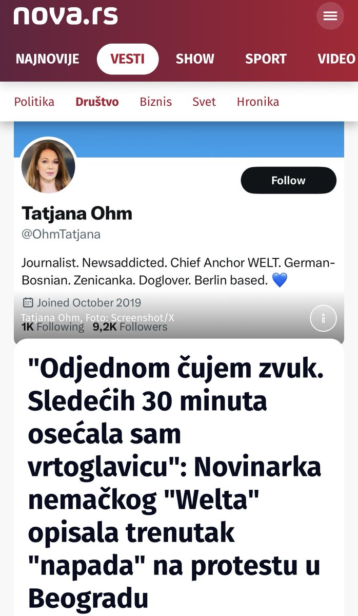 ZekiPejic's tweet photo. Evo, možete da privedete i novinarku nemackog Welta
Simulira vrtoglavicu https://t.co/Xss7ryyUh5