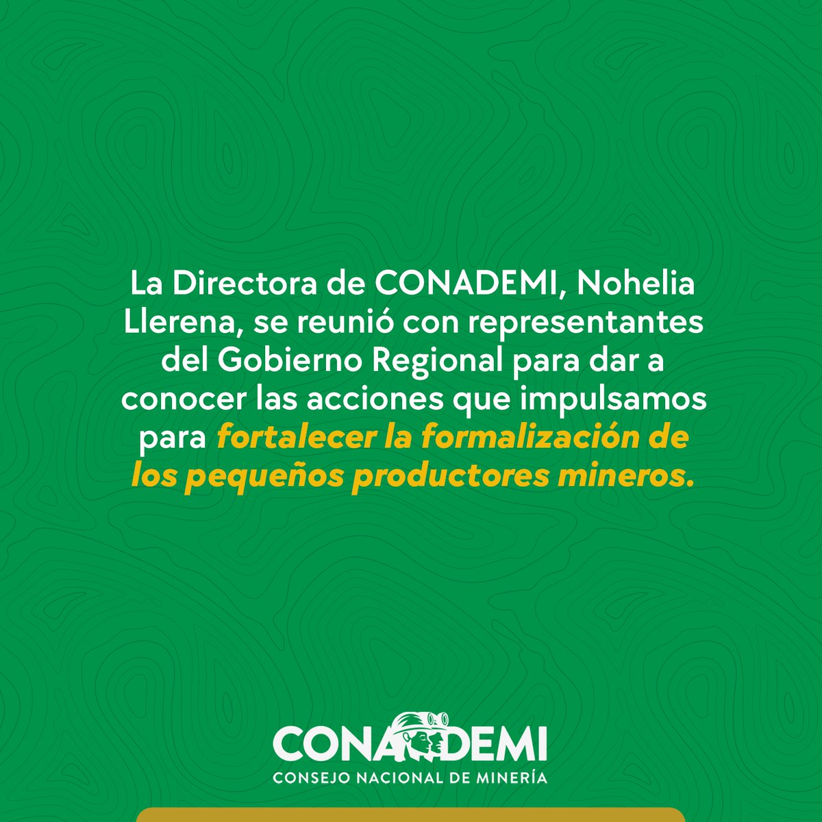 CONADEMI's tweet photo. https://t.co/XYyzuU7Ekf