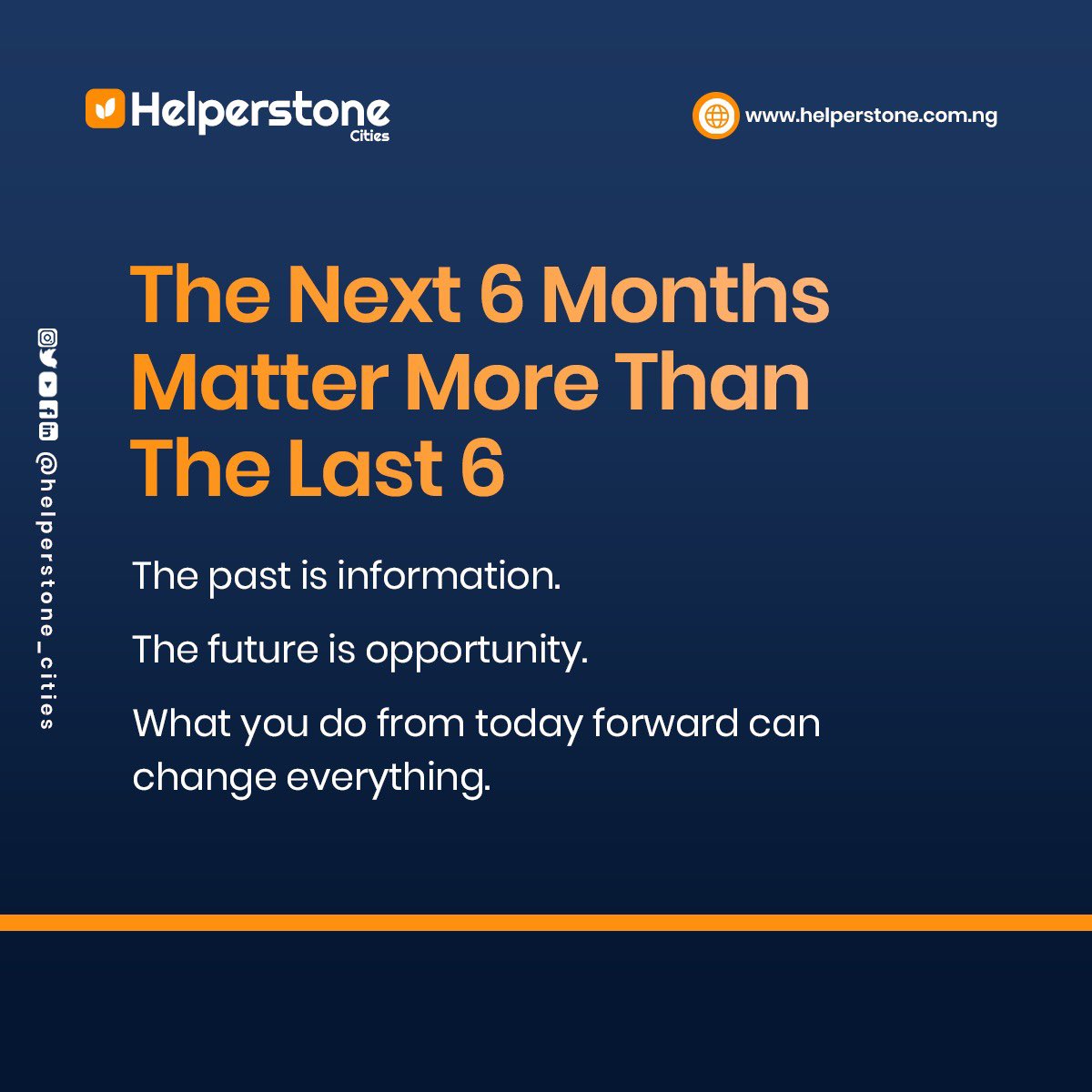 HelperstoneCity's tweet photo. Half the year is gone.
Don't spend the next half wishing you had started sooner.
Take a moment to reflect.
Adjust your plans if needed.
Then move forward with purpose.

https://t.co/Bi6JTbhLFg

#helperstone_cities #investingtips #financialfreedom #MidYearCheckIn #MidYearReview https://t.co/bwzYFs8ipy