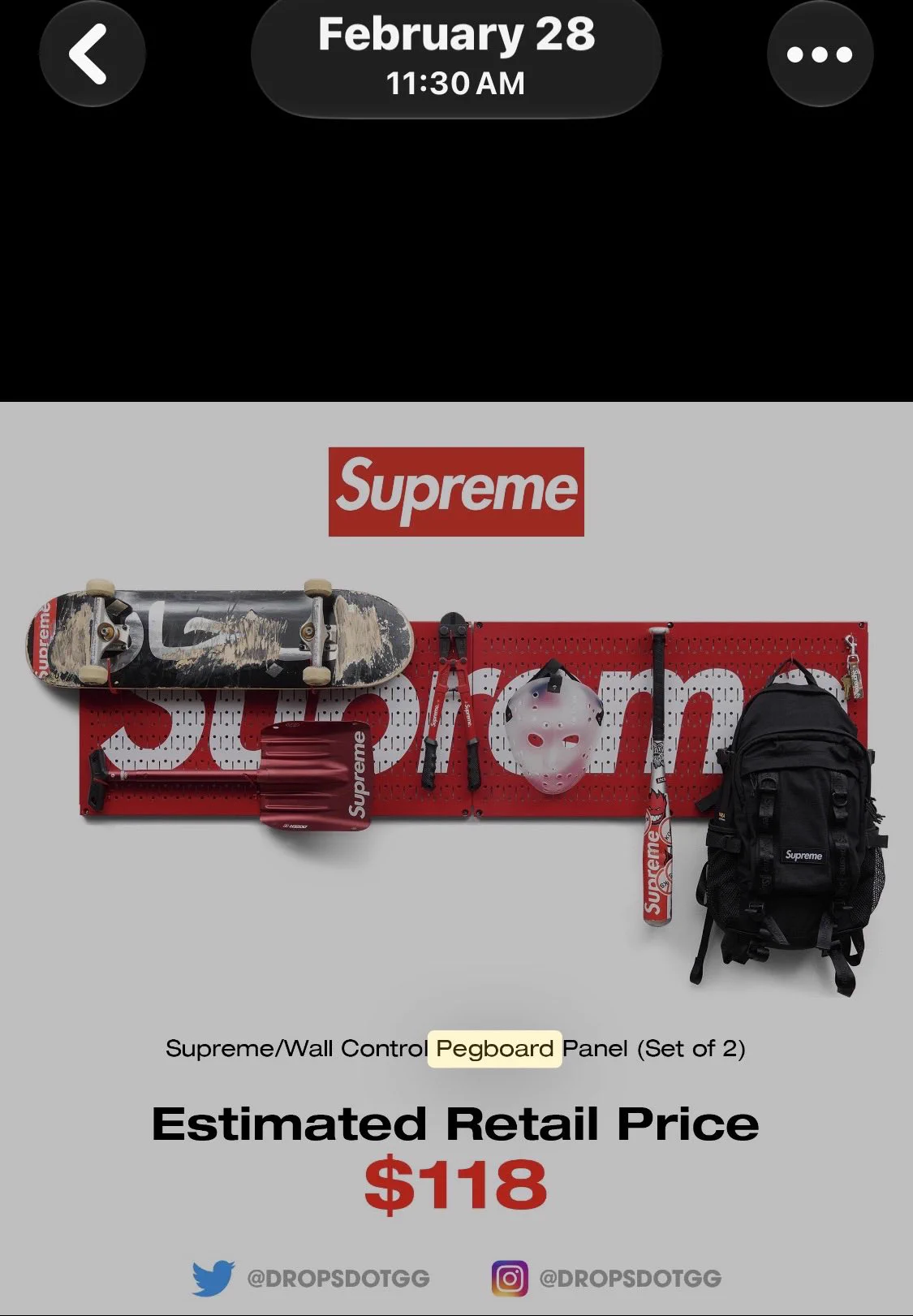 Supreme Drops on X: 