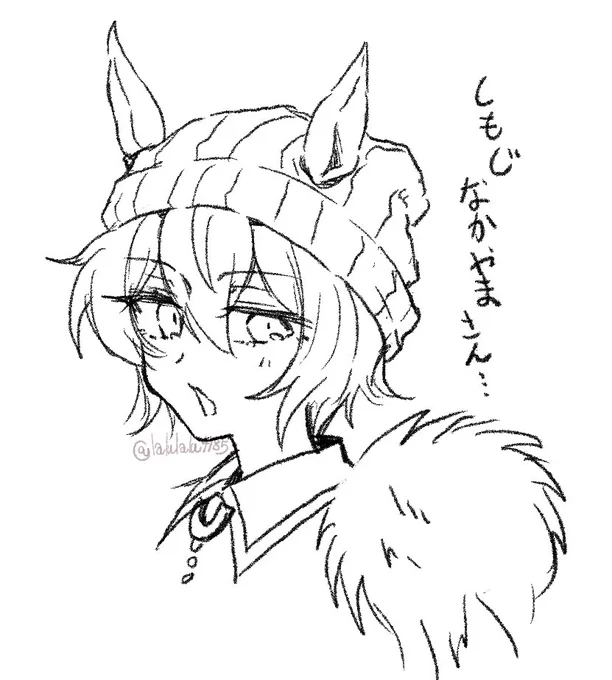 取り急ぎ描き🀄️
短髪の可能性… 