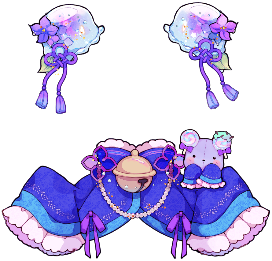 himegamik's tweet photo. ⋱　【FA】ぷるんと初夏の 紫陽花ゼリーコーデ 💜🫧 　⋰

༶•┈┈┈┈┈┈┈┈┈┈┈┈•༶

紫陽花ゼリーのお団子カバーと、
お揃いの肩乗せプレッツェル🧸

༶•┈┈┈┈┈┈┈┈┈┈┈┈•༶

#つけるんるん #るんるんびじちかん https://t.co/HU8G7J3sQL