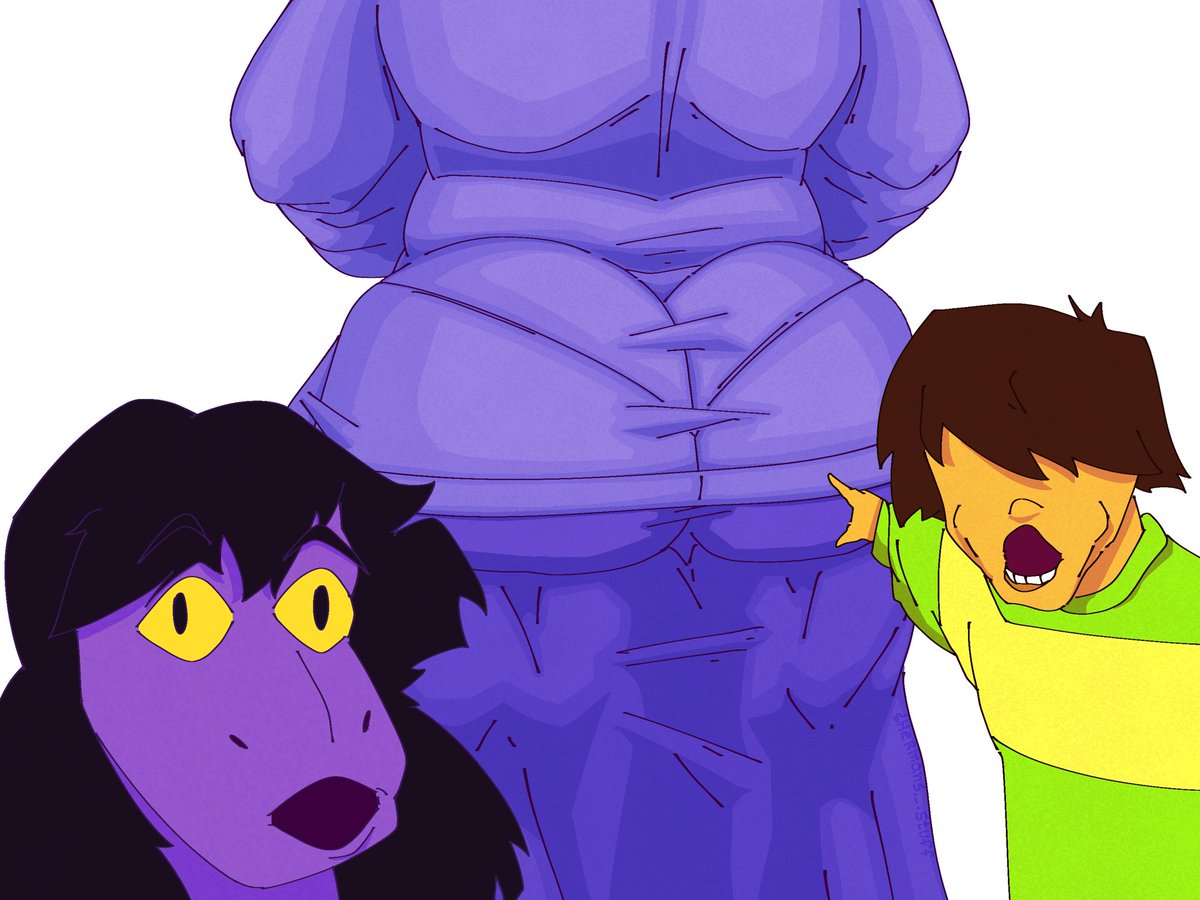 Shers_wird_stuf's tweet photo. Quick DELTARUNE TOMORROW piece 
#deltarune https://t.co/q5I9hxZZcJ