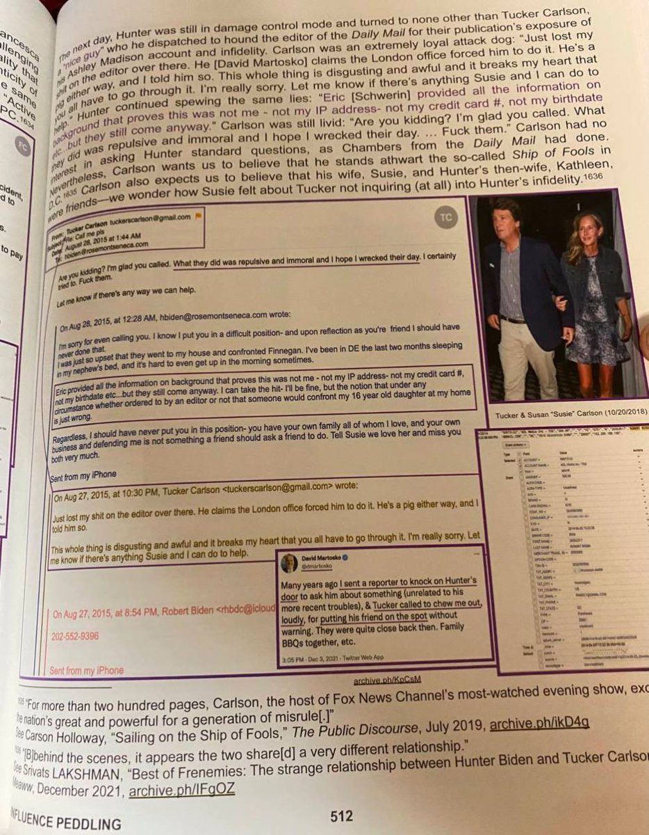 derekjohnsonn01's tweet photo. Page 512 from the Biden Laptop Report.

Tucker and Hunter, BIG BUDDIES. 🤫 https://t.co/jtwx8fLHg4