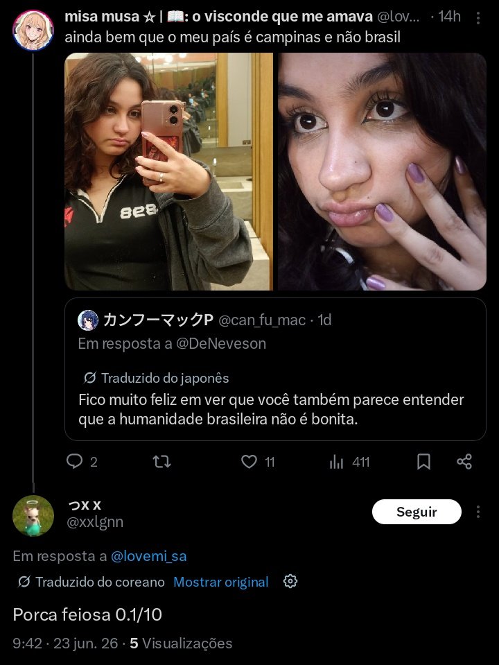 lovemi_sa's tweet photo. Rapaziada, um bagulho muito chato rolou comigo. Uma coreana veio me xingar em um dos meus posts, e até então eu tava levando na brincadeira. Mas fui entrar agora no perfil dela pra mostrar pro meu namorado e ela me colocou na header dela (?)
Tô muito assustada, real + https://t.co/EojgXEmS5h