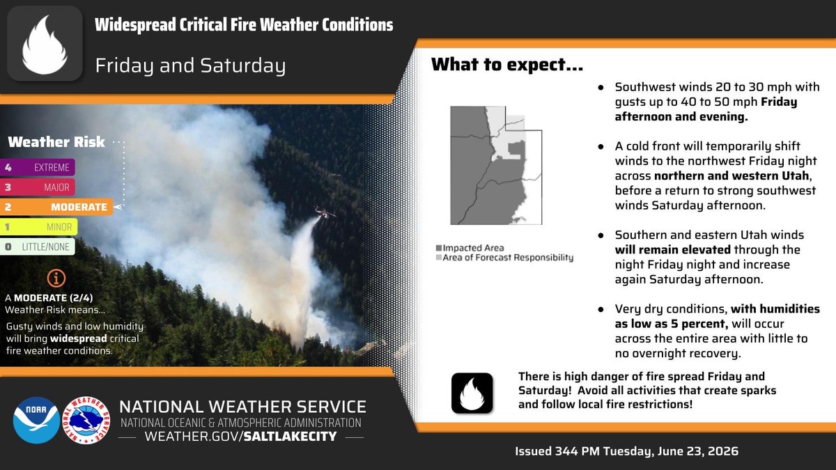 Widespread and significant critical fire weather conditions will impact ...