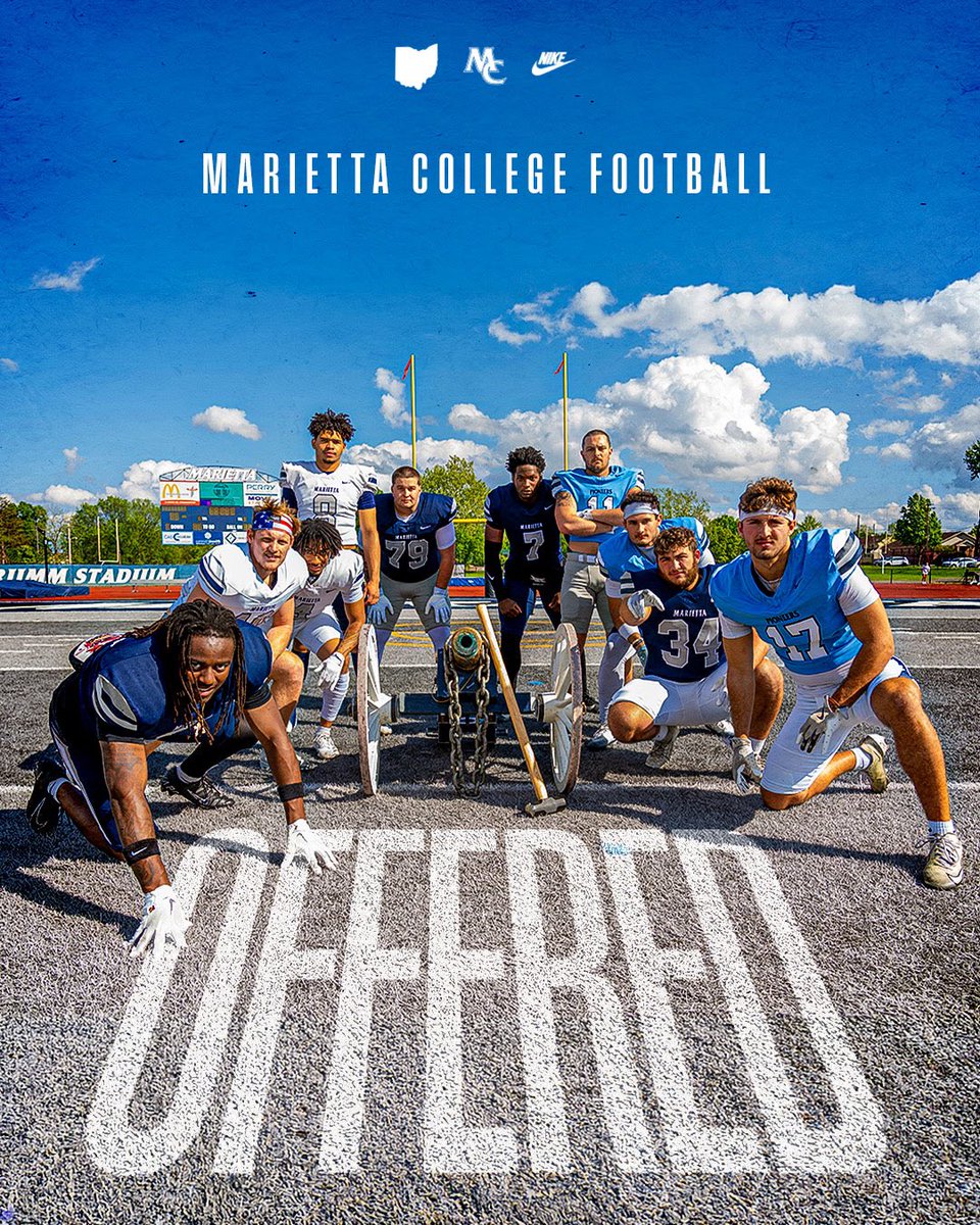 _bradyDesmond's tweet photo. After a great day at @Marietta_FB and a great conversation with @CoachHinkleMC, I am blessed to receive the opportunity to play at the next level. Huge thank you to the staff for making me feel welcome. @CoachBraham_ @TimMarlowe6 @Coach_Colaprete @football_mooney https://t.co/4XqRqLa6lu