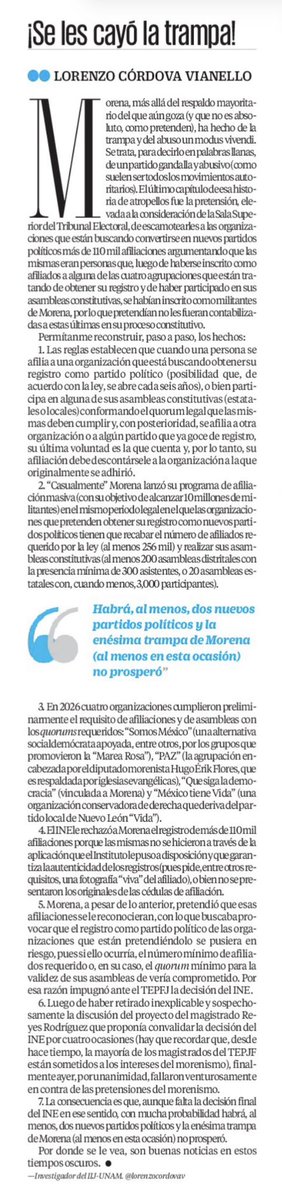 lorenzocordovav's tweet photo. En su lógica abusiva y autoritaria, Morena buscó que el @TEPJF_informa le validara más de 110 mil militantes que no habían realizado con la App del INE y de los que no tenían soporte documental, poniendo en riesgo el registro de nuevos partidos. ¡Por suerte se les cayó la trampa! https://t.co/RzVKBur2sB