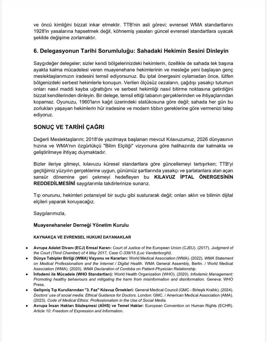 MuayenehanelerD's tweet photo. Hekimi susturmak, bilimi susturmaktır. Yetkin hekimleri dijital alandan çekmek; alanı dezenformasyona, şarlatanlığa ve bilgi kirliliğine terk etmektir.
Çağdaş tıp sansürle değil, şeffaflıkla güçlenir.

#BilimselİfadeÖzgürlüğü #Hekimlik #TıpEtiği #MuayenehanelerDerneği https://t.co/MwihxRgRJX