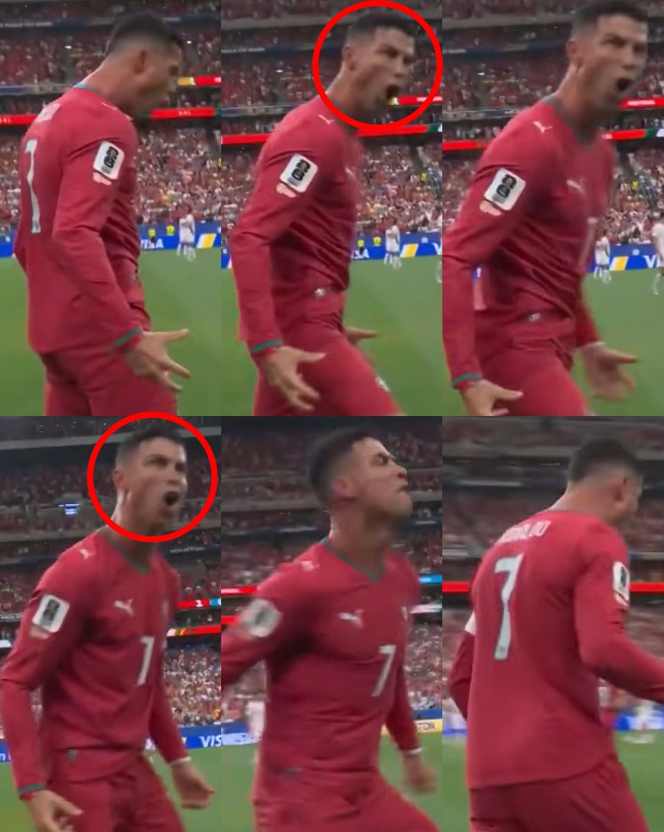 InvictosSomos's tweet photo. La misma pasión que cuando todo comenzó. El mismo amor por el juego que cuando inició su carrera. No necesita demostrarle nada a nadie, pero todos queríamos ver esto. Todos queríamos verlo celebrando goles en la ÚLTIMA COPA DEL MUNDO de su carrera profesional. Sonríe Cristiano Ronaldo. SONRÍE EL FÚTBOL.