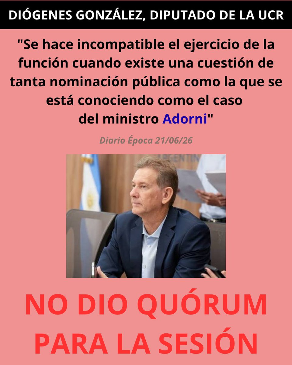PaulaPenacca's tweet photo. El 2x1 de Martín Menem para sus diputados amigos que están de oferta: no dar quórum hoy para encubrir a Adorni pero sí dar quórum mañana para entregar nuestros bienes naturales con el SÚPER RIGI.

Muchos otros no se sentaron, pero ellos, además, mintieron. Igualitos a Adorni.

👇🏽 https://t.co/56L7LaHj8O