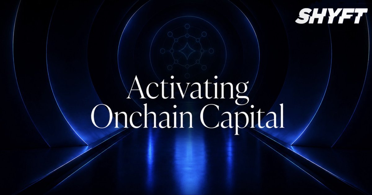 Shyft_Finance's tweet photo. Putting assets onchain is easy…
making them productive is the real opportunity.

Faster settlement and broader access matter. But the deeper value is what becomes possible once assets are onchain.

As the SEC advances a framework for tokenized securities, the market is approaching its next question.

What can these assets do once they are onchain?

Shyft provides the infrastructure to answer it through self-custodial vaults, transparent NAV accounting, and structured access to DeFi and real-world yield.

Capital can move across DeFi, connect to yield strategies, and generate more than static exposure.

Tokenization creates assets.
Shyft activates capital.