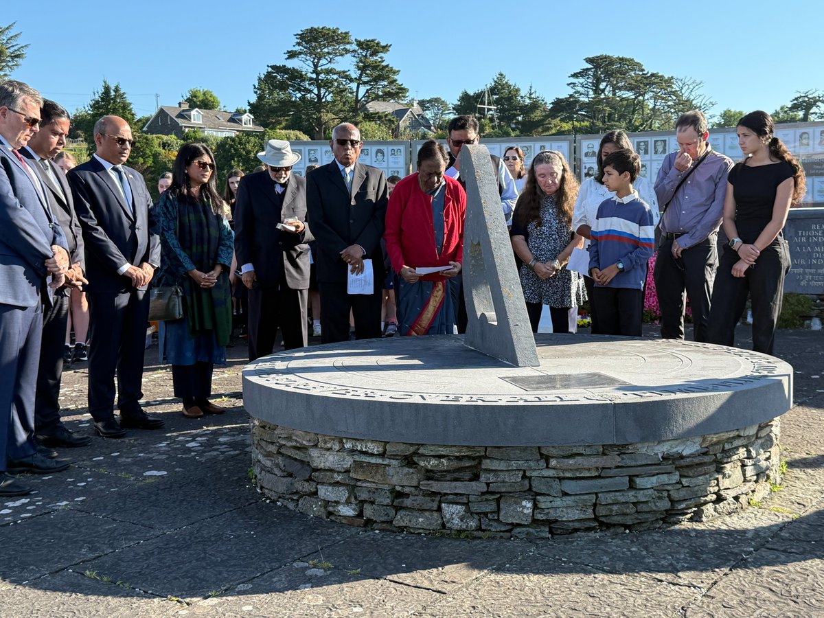 kbolan's tweet photo. The Air India bombing, Canada's deadliest terrorist attack, happened 41 years ago. I am here in Ahakista, Ireland, near where the plane went down, killing at 329 aboard. Families of the victims surround a sundial at 8:12 am - which is the moment the bomb exploded. https://t.co/pmZiM6mLuJ