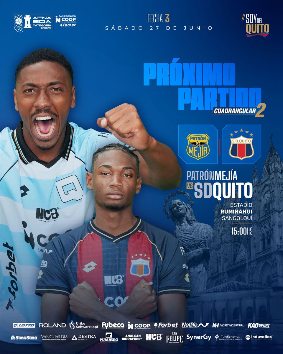SDQuito_Oficial's tweet photo. ¡Esto sigue! 💪⚽️ 🔜 #SoyDelQuito 💙❤️ https://t.co/eSG8fOeTmJ