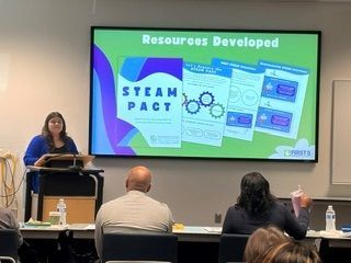 VenturaCOE's tweet photo. Regan Bynder from VCOE’s Early Childhood Programs was pleased to join the First 5 Ventura County team to share about their participation in Ventura County’s Count Play Explore cohort. @first5ventura https://t.co/RGx27GFpx6