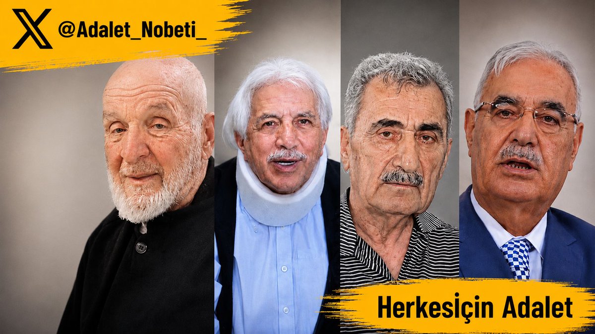 Adalet_Nobeti_'s tweet photo. Herkesİçin Adalet

Hasta ve yasli insanları bir an önce serbest bırakın. Adaleti uygulayın.

Herkesİçin Adalet https://t.co/rFvgHIHGXL
