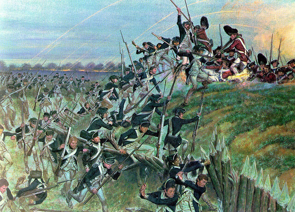 BarnabyHistory's tweet photo. 🇺🇸 Countdown Until America’s 250th Birthday: Day 10

Redoubt #10 was stormed and captured by American forces on the night of October 14, 1781, during the Siege of Yorktown. 

Led by Alexander Hamilton, the assault helped break the British defensive line and allowed siege guns to be brought within range of Cornwallis’s army.

The British surrendered five days later.

🇺🇸