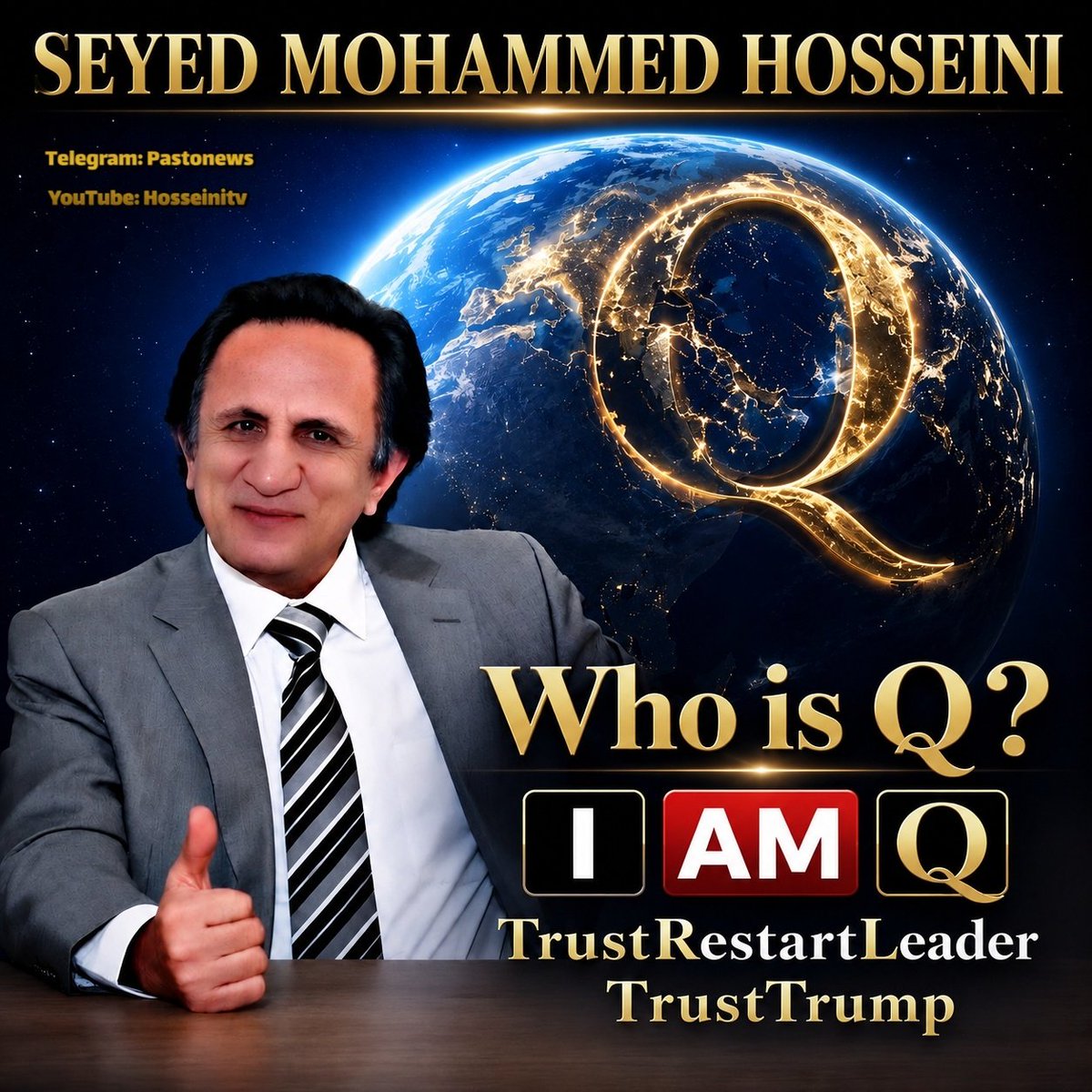 Pastonews_rst's tweet photo. Who is Q? 

Who is SMH? 

Stop the censorship of Seyed Mohammad Hosseini https://t.co/PZnDJ77KDc