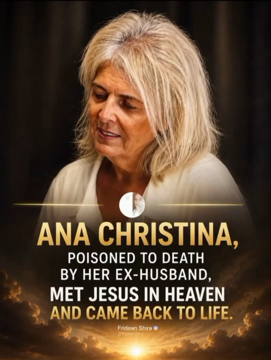 TevinMacharia's tweet photo. Ana Christina was raised as a Coptic Christian, but her faith would be tested in a way few could imagine.

She was deliberately poisoned by her husband, leaving her paralyzed, unable to breathe, and facing death. Medical reports later confirmed the presence of poison in her body. What appeared to be the end of her life became the beginning of an extraordinary encounter with God.

As she was dying, Ana experienced the guidance of the Holy Spirit, who led her through every moment of her suffering until Jesus Himself escorted her into Heaven. There, she encountered Jesus Christ, experienced overwhelming joy, and felt the undeniable presence of God.

But her story did not end in Heaven.

Ana miraculously survived and returned with a powerful message about God's love, the reality of Heaven, and the transforming power of forgiveness. Despite the betrayal and suffering she endured, she chose to forgive the husband who tried to kill her.

Today, Ana shares her testimony around the world and tells her remarkable story in her book, My Sweet Encounter with Death. Her journey is a powerful reminder that God's love is greater than pain, betrayal, and even death itself.

"Heaven is real. Jesus is alive. And God's love is beyond anything we can imagine."