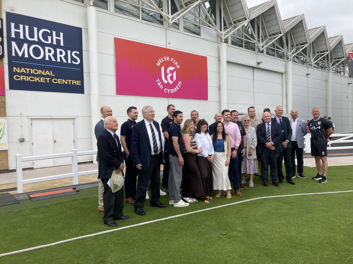 welshcricketpod's tweet photo. Join us tomorrow for:

Mr Cricket:  The Hugh Morris National Cricket Centre

We catch invited guests to talk about Hugh and his contribution to the game of cricket in Wales and beyond.

https://t.co/4rIqHxBHYQ

Find us on Spotify iTunes and Amazon https://t.co/xVAcaJXDMF