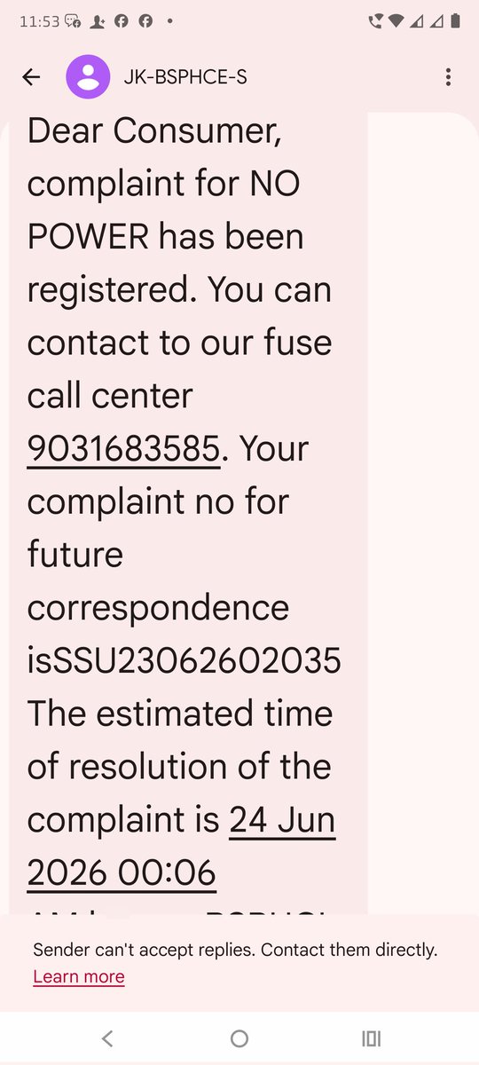 AthakRaahi's tweet photo. @SEVA_SBPDCL @EnergyBihar @CMBiharOffice @samrat4bjp there is no power from afternoon 3 pm and there is no update even , the line mans phone is continuously busy from last 40 min. Ppl in the locality is not sleeping as no power. Please help https://t.co/2yxOFusNOr