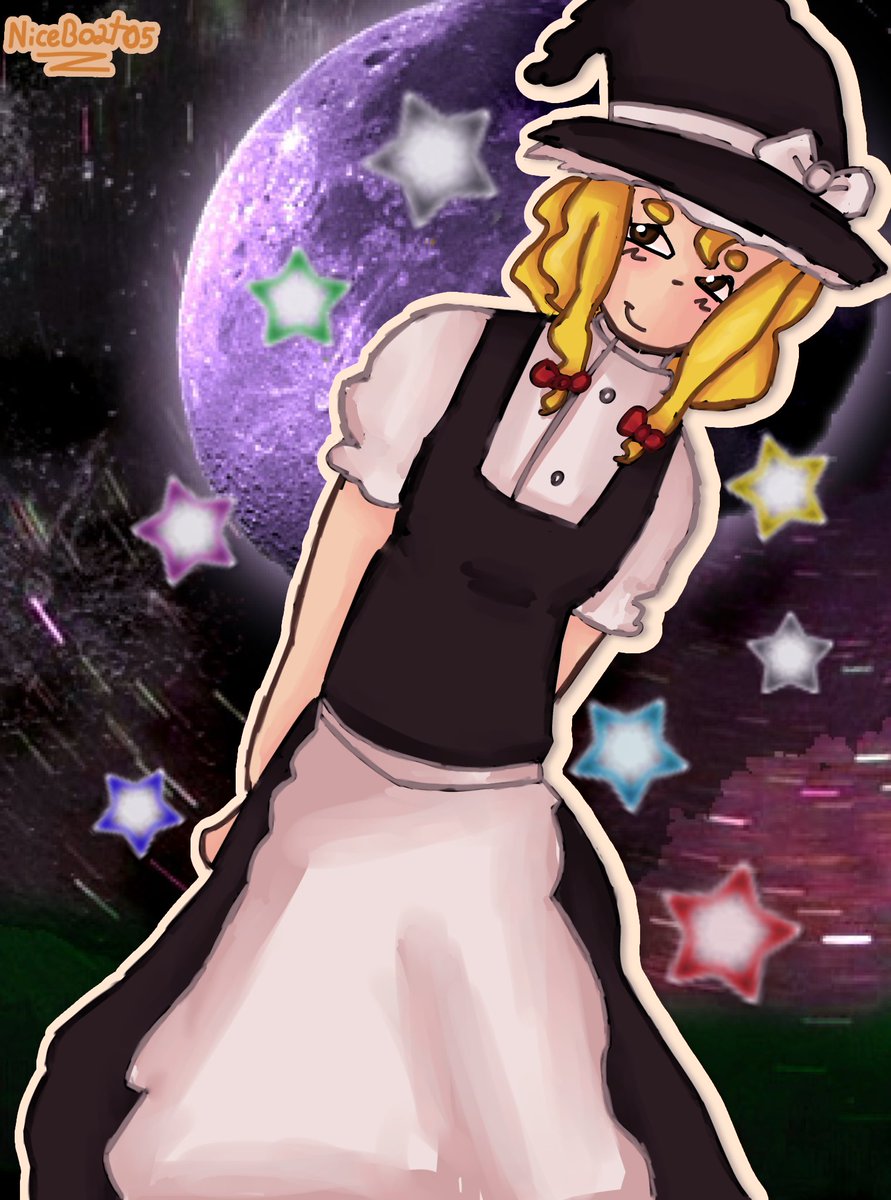 NiceBoatO5's tweet photo. The Master of Spark!: Marisa Kirisame!!
#touhou #marisakirisame #fanart #touhou8 https://t.co/h1OxQ9OYBT