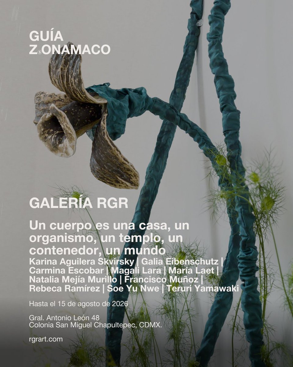 ZonaMaco's tweet photo. #GUIAZSONAMACO

Una selección de exposiciones para descubrir algunas de las propuestas que forman parte del ecosistema artístico de ZⓈONAMACO en la Ciudad de México.

• Alejandra Topete Gallery @alejandratopete_gallery
PAIRS: A Direct Dialogue Between Artists — John R. Thomson

• Galería de Arte Mexicano (GAM) @gamgaleria
Magia Pura — Alfonso Michel

• Galería RGR @rgrart
Un cuerpo es una casa, un organismo, un templo, un contenedor, un mundo

• LABOR @l_a_b_o_r
Pedro Reyes — Pedro Reyes

• Terreno Baldío Arte @terrenobaldioarte
Archivo Protocolos para una Autoría Expandida — Javier Marín

• Travesía Cuatro @travesiacuatro
Aloges — Laia Estruch

Una invitación a recorrer la ciudad a través de exposiciones que expanden el diálogo entre artistas, galerías y públicos.

#GUIAZSONAMACO #ZSONAMACO #SEMANADELARTEZSONAMACO #ZSONAMACOARTWEEK