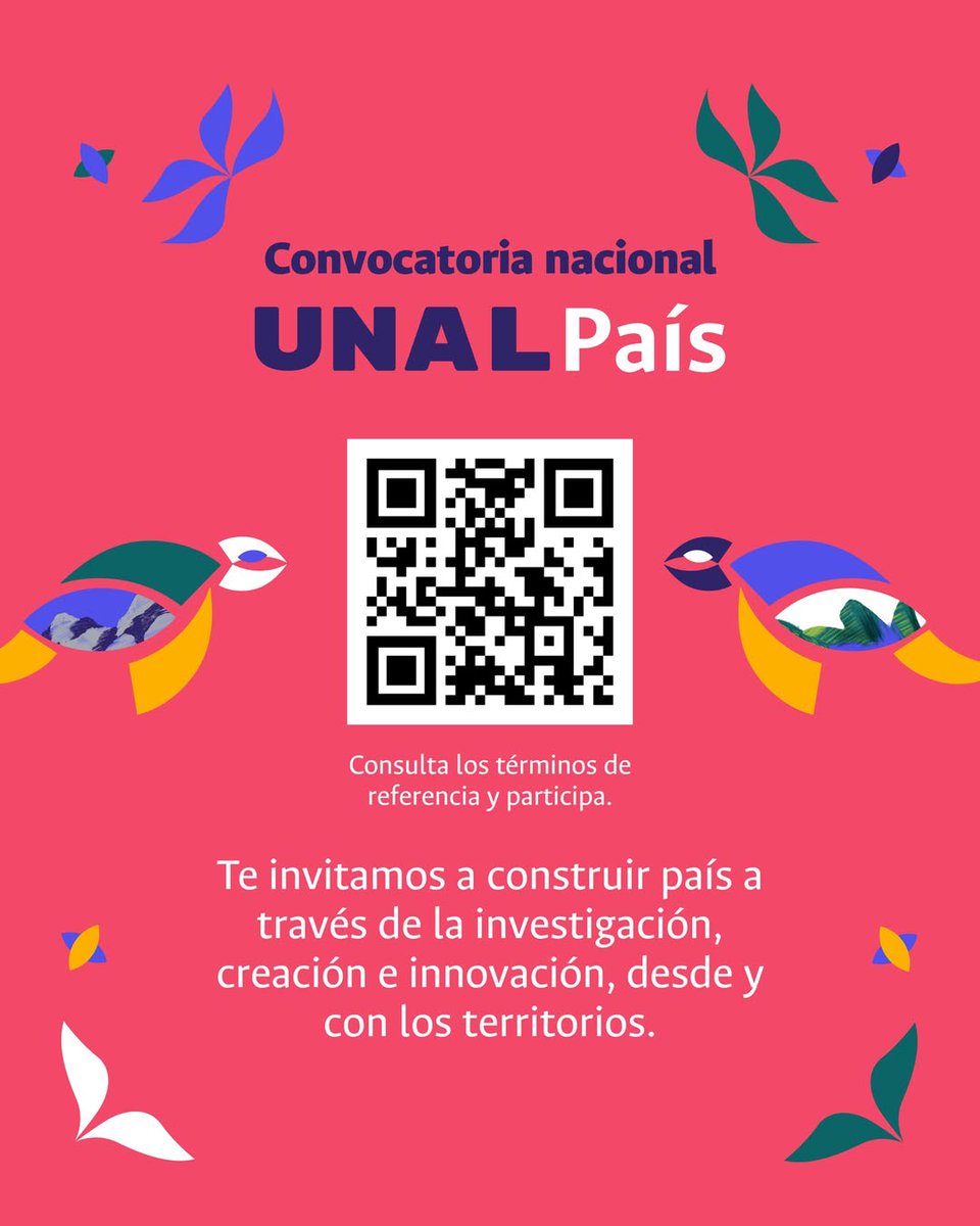UNALOficial's tweet photo. #DocentesUNAL 💡¿Tienes un proyecto de investigación, innovación o creación artística? Postúlalo para acceder a financiación de hasta $445 millones. Convocatoria dirigida a las sedes @BogotaUNAL, @MedellinUNAL, @ManizalesUNAL y @PalmiraUNAL.👉 https://t.co/nepdlIhD0N https://t.co/NJLEu8yiGP