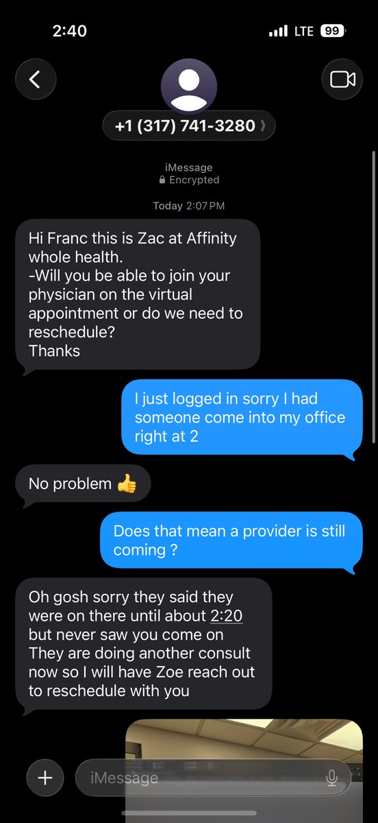 franc0721's tweet photo. @AffinityWhole not sure who Zac is, however what terrible service . I was sent a link , I got into the link late, by 6 min, he texted me a min after I was there, he didn’t say anything about waiting when I told him I was there, he was caught in a lie and this is the response. https://t.co/5ZxVGeuDxP