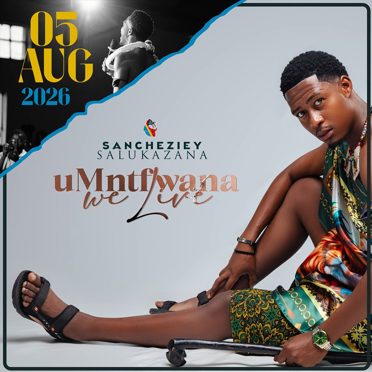 umhlangaswz's tweet photo. 'Umntfwana weLive' album 🎉
Release date announced 🥳💥💃🏾
05 August 2026
#Sancheziey #WeRready #excited #swatimusic https://t.co/K9e7ttAnXL