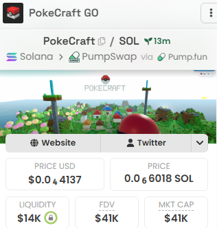 SchewesaGem's tweet photo. $PokeCraft
AjZRoqXkVNvA9xsm3nWgiPox5iA7WbFagdow1uNQpump
Oyun güzel çok dipte paylaştım Almayan varsa chart baksın rug olursa da takiplesin :)
https://t.co/B677Ibto1v https://t.co/8l4i0OJFtY