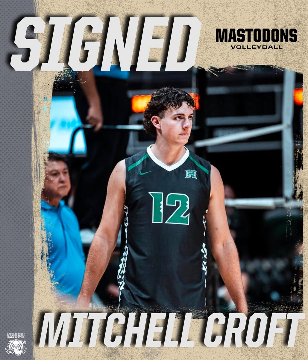MastodonMVB's tweet photo. A 6-foot-9 pin hitter/middle blocker from Melbourne, Australia, please welcome Mitchell Croft!

Mitchell spent last season on the national championship Hawaii squad after a year at MacEwan in Canada.

Read more: https://t.co/OUiistOLxG

#FeelTheRumble #MIVAvb #NCAAMVB https://t.co/6YSOouymiJ