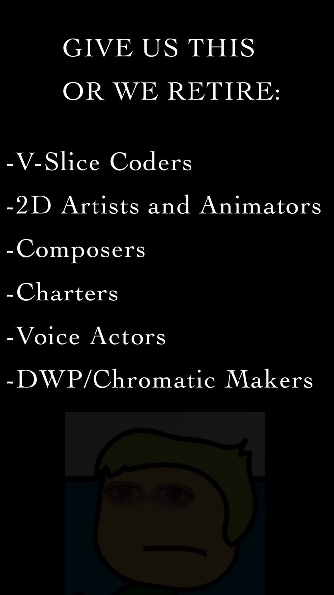 AcidicTrap's tweet photo. Another Sonic.exe FNF Mod? BORING.

FNF 2011 is an FNF Mod about Sonic 2011 and Sonic horror media in general where the main songs are based on the levels in Sonic 2011 and we need help!

Contact acidic_trap on Discord if you wanna help.

#takeabreather #FNF #Sonic2011 https://t.co/ZfyA10gTvE