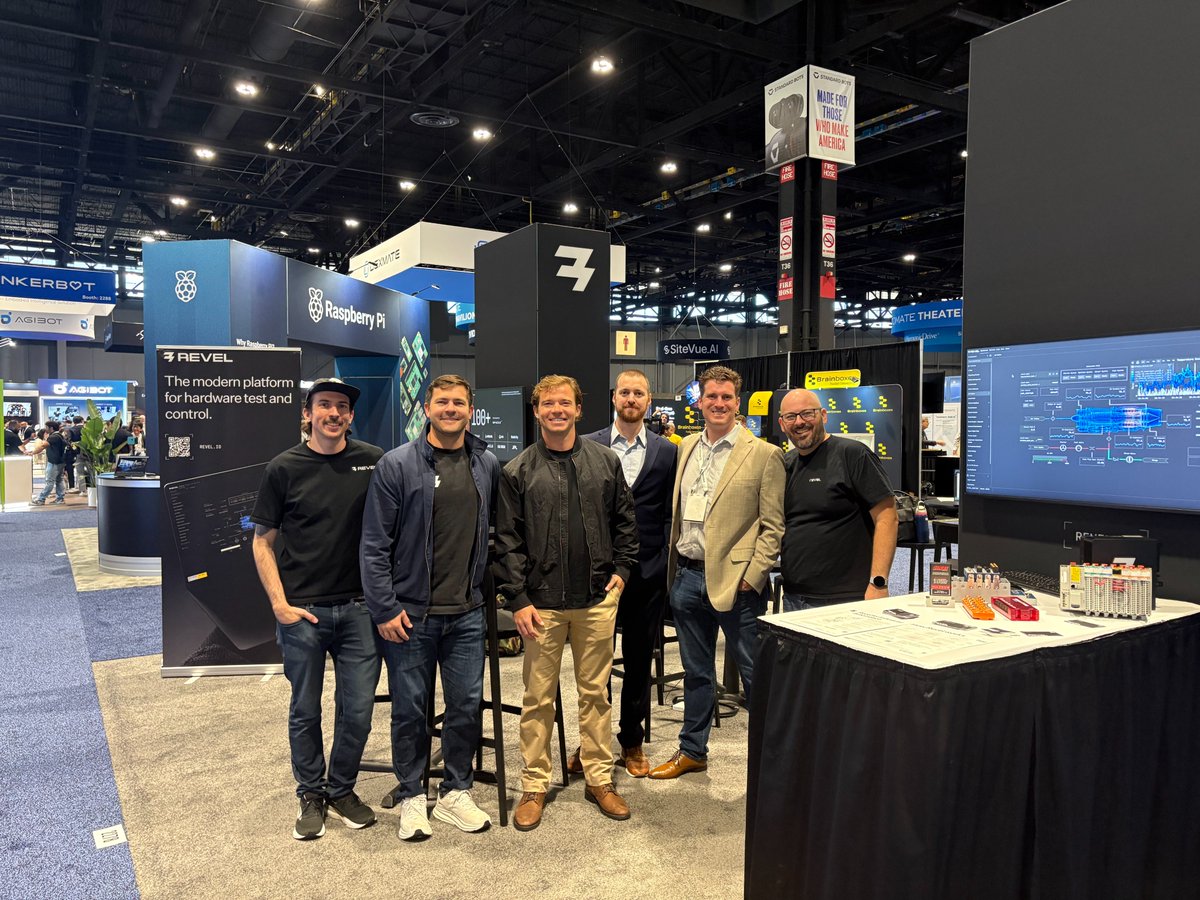 RevelHQ's tweet photo. We're at @AutomateShow in Chicago this week, the largest robotics and automation trade show in the country. 

Swing by booth #2278 in the South Hall to see how Revel enables industrial automation teams to break free from vendor lock-in with the ability to control every vendor's hardware from one interface and swap hardware vendors without rewriting sequences.

#Automate2026