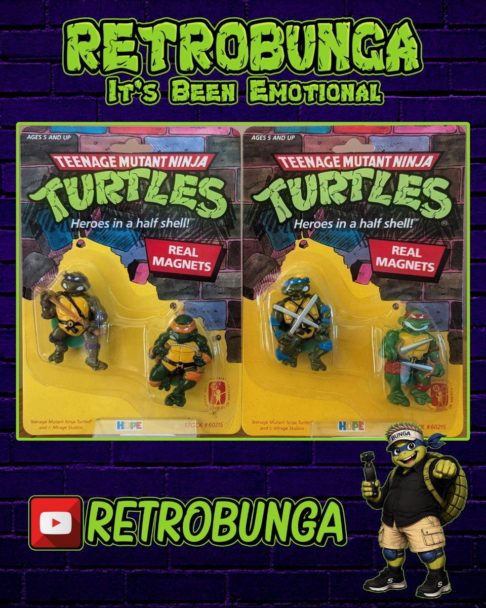 RETROBUNGATV's tweet photo. Had to pick up these vintage #TeenageMutantNinjaTurtle magnets off @outta.the.attic 

The #TMNT collection is coming along in the collection room

#VintageToys #ToyHunting #ToyCollector #Toys #Nostalgia #Retrobunga https://t.co/wgs8r8xUQM