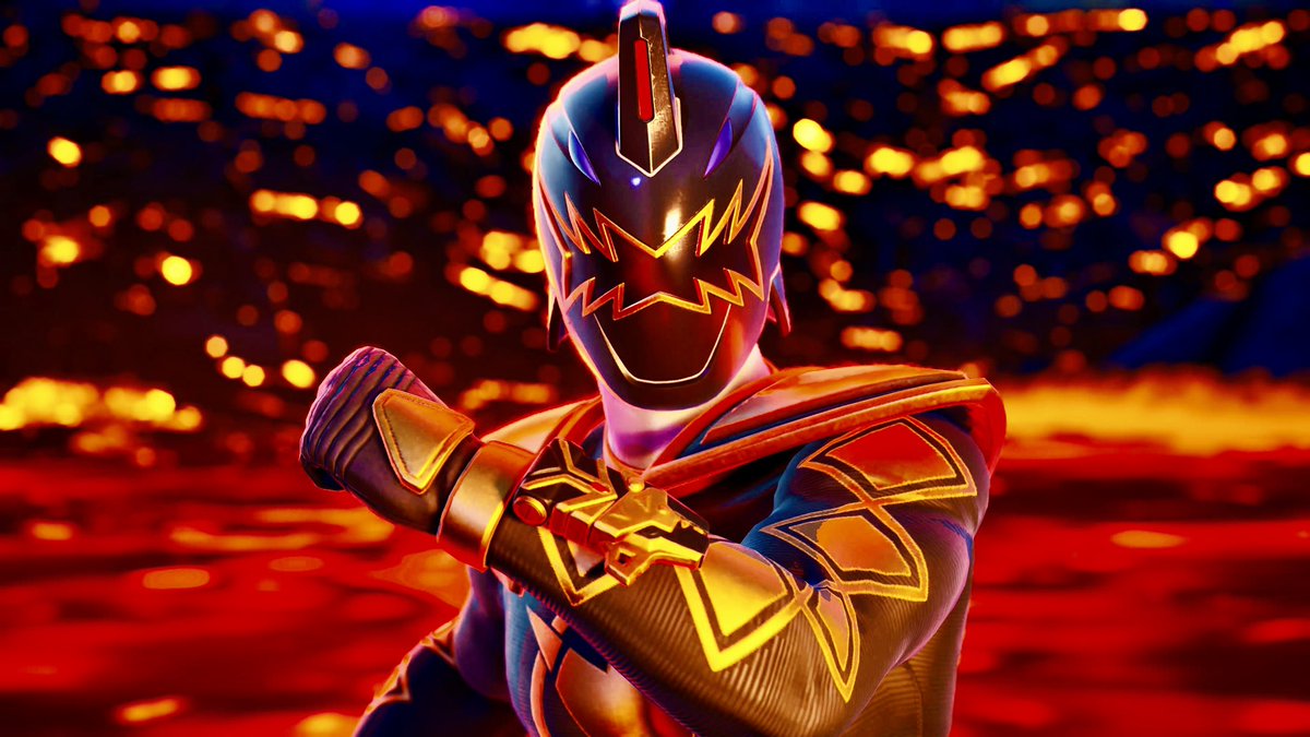 DINOM4N's tweet photo. DINO THUNDER POWER UP!! HA! 

#powerrangers #fortnite #fortography https://t.co/rV4RsQ5TkB