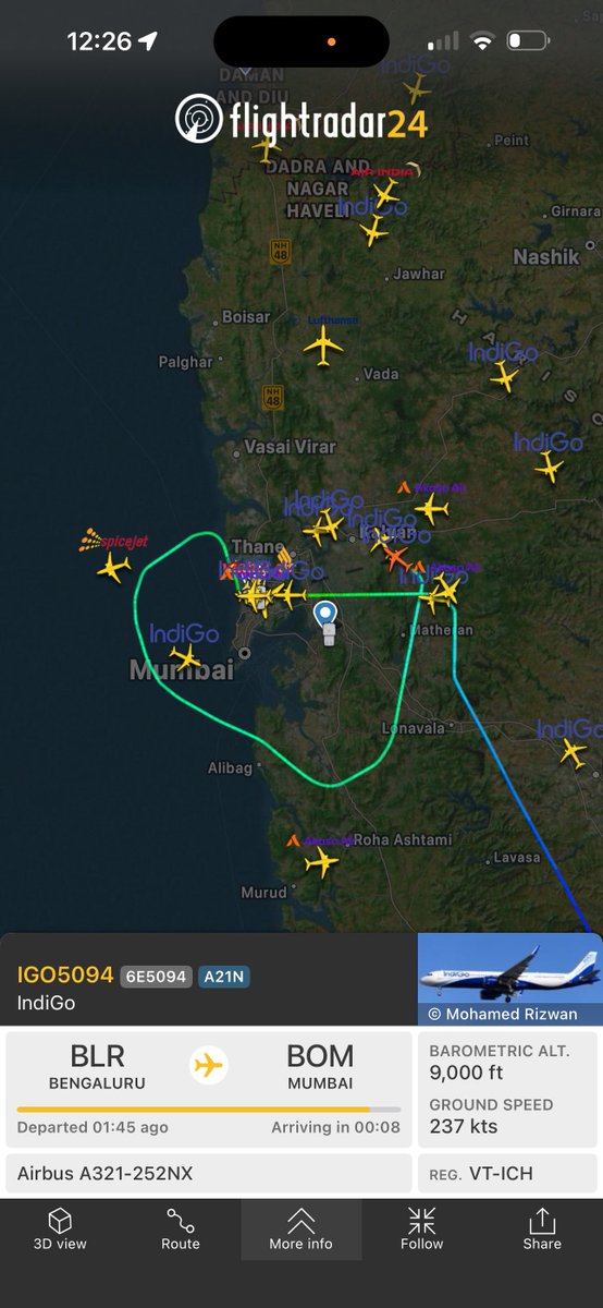 ctr_alt_sarcasm's tweet photo. The annual Mumbai aviation ritual has begun.
Go-arounds, Holding patterns, Diversions 
Welcome #Mumbairains #avgeek https://t.co/5OasAwMmyd
