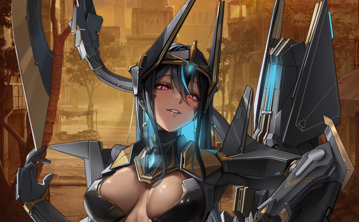 Waifunizer's tweet photo. 𓂀 Indivilia X Commander 𓂀
Part 2 "Perfect" 🦂

Grabbing me by the chin, Indivilia swiftly turn my face to hers. Despite my protest, no hesitation comes when our lips finally meet.

A deep, possessive kiss.

The swirl of her tongue against mine made for the eye of a coming storm of sensation.

Her taste is everything at once, salt from the desert, the blazed meal we shared, a faint, coppery tang of her own bitten lip.

A muffled moan vibrates through my throat as the kiss deepens, her hand coming up to cup my face as she pushes us against a shelf, knocking some things off.
When she finally breaks apart, thin, silvery stringlings connects us still.

heat radiating off her skin mixes with mine’s

Indivilia: “Aren’t you tasty…”

she purrs, her crimson eyes, where once corruption dominated her motions, were now aflame with a sentiment all of her own as they narrowed playful and predatory.

Indivilia: “But I want a deeper flavor”

She steps back, her tail not letting go off its tension as she slowly lowered herself and her knees hit the cool, giftshop tiles. That flimsy thong disappearing between her bronzed, bend butt. She looked up at me, head tilted, lust slithering its way up her lions and coiling around her core.

Nimbly like a danseuse, her fingers hooked into the waistband of my trousers, tugging them down with ease.

Her movements ceased for a second before her smirk widened

Indivilia: "What the… this is, way bigger than I thought ... Mmm, well, I didn’t expect much but still… How come someone so ingenuous ends up something so… uselessly oversized.”

Her teasing doesn’t last long as she wraps one hand around the hilt of my shaft, and strokes it once, slowly, from base to top, watching it twitch in her grip

Indivilia: “I might end up sore… Not sure if is it really a cock really worth serving, Man-thing”

Despite those subtle currents of cruelty still ebbing throughout her veins, Indivilia’s composure was slowly vanishing as her gaze darted hungrily across the mouthwatering crisscross of pulsating veins etched across the now “stupidly huge member”

Her fingers leisurely tracing every contour and ridge, all pliant and responsive while her nails were circling the glands, pressing them to see beads of precum drip one by one on her palm

All of Indivilia’s thoughts were focused on pumping her fist up and down… getting more of the musky, pungent odor of virility that was soiling her nostrils and sending her heart jumping beats at each hidden sniff

The aroma so pheromonic to her that she felt, even if subconsciously, that the man before her was her most primal pairing; born to be hers.

So, without realizing, Indivilia was already lapping every dew of fluid she saw, making my cock sticky and all the more strokeable, intensifying every roll of her tongue

Indivilia: “🤎🤎🤎~ Mᴍᴍᴘᴘᴘʜʜʜᴍᴍᴍ! Sooo… sᴄʜʀᴘᴘᴘᴘᴘ~ harddddd… ᴏᴜʜᴍɢɢʜʜʜʜʜ~ What are you imagining, hmm? Liiick… Shlup…shlup shlup~ You’re imagining my mouth massaging your cock? Polishing this thick man-meat until you’re left groaning like a beast, raring to rut in the nearest tight, wet… pussy?”

Indivilia: “If so, let me make it reality~”

Blood rushes to the hardon tensing on Indivlia’s lips, growing more insistent just as her tongue lolled out with a blank, sex-hungry air

And finally, her lips closed in an all-consuming seal, halfwild canines brushing against bellend before she adjusted herself to pull my cock deeper into her now dedicated cum-draining throat

Indivilia: “…Mmm, mmh... mmm...”

She begins bobbing her head, smooching my girth so wantonly it’s hard to believe that just a few moments ago she still tried to retain any pose

Indivilia: “Mm~ mm, mm ... mm, mm, mm”

She even started to dig into the piss-slit, as if trying to coax more fluid.

I staggered, holding on a drawer or so, since my knees felt like they were of brittle and Indivilia was just smashing every nerve-end of my crotch with her motions

Indivilia: “Mmm, mm... hmm”

The pleasure intensified to an unbearable level when she gasped, sputtering as she pulled back with a loud pop
Indivilia: “PWAH~🤎🤎🤎~ Mᴍᴍᴘᴘᴘʜʜʜᴍᴍᴍ!” The drooling tip spilling free of Indivilia’s plush lips, which were swollen and glossy with spit and precum.

Indivilia: “Damn, trying to dislocate my mandible, are you?” she says, slurring her words while her panting breaths waft against my length, keeping it dilated

Indivilia: “Hmm, you’re so hot it looks like your cock is a rub away from melting”

“Y-You’re incredible at this...”

Indivilia: “Oh? You haven’t seen nothing yet, Man-thing, I still need to get my treat off of this”

On bet, Indivilia dives back in, with all semblance of dignity diluted.

Her cheeks hollowed out, pumping it straight down her throat, mercilessly hitting me with a vacuum-esque tonguing so unreasonably hard it felt more like she was trying to rip the cock off the muscle

Indivilia: “SlrrrRrp~! Mhmff~ SlrRRpp~! SlRrrPP~!.. MhMM~.. Slkslk”

Near instantly I felt pleasure run electric from my hips, up the spine, and slamming into my brain

“Ugh, I can't ... I'm going to cum!”

At that, Indivilia’s tail constricted even harder on my leg, her throat tensing in synch to my swelling cock while her hands held me close and she buried herself further in, as to not miss a single drop…

Indivilia: “𝙎𝙝𝙡𝙡𝙧𝙥... 𝙜𝙡𝙠—𝙜𝙡𝙠—𝙗𝙧𝙧𝙧𝙠𝙠𝙠! 𝙛𝙬𝙤𝙥-𝙨𝙘𝙝𝙡𝙪𝙧𝙧𝙧𝙜𝙝! 𝙎𝙘𝙝𝙡𝙧𝙧𝙧𝙠-𝙜𝙡𝙪𝙪𝙧𝙥... 𝙝𝙠𝙠-𝙜𝙡𝙡𝙠𝙠... 𝙜𝙡𝙤𝙧𝙥-𝙎𝘾𝙃𝙇𝙋𝙆-𝙝𝙝𝙧𝙠𝙠”

She shallowed every wad of what for her was an absolutely disgusting, and addictively man-essence.

…

When she pulled away, and opened her mouth, cum still came out splashing onto her covered chest, erotically covering her cinnamon-colored skin in pearlescent streaks…

Looking down, her tongue and teeth were sunken within the sea of semen, the sight so feverishly muggy that I worried she would be lustburn by it

Indivilia: “NghhH~!.. Ooh~! Oh~! Ugh~! Ish delishious~ Hnng, ahhn, haah, cock 🤎Ahhh, cock 🤎 Sllrp, mmhg, mmwah”

Her thighs were pressing together also, surely aching for pressure, and for one reason or another Indivilia fell off her already precarious balance, landing on her butt with a bounce and dragging me with her, face-first into her breasts.

Indivilia: “Hahaha… that was the tastiest treat I’ve ever gotten, Man-thing… so much too~ you’re spoiling me rotten”

“G-glad… to be of service”

Indivilia: “Haha, so cute…”

Then, with a flick of her fingers, Indivilia’s heretic armor started to recede into her body, the nanomachines giving way to her full naked figure

Outlined by the dim flashlight, the Egyptian bale is sublimely sexier, her body delightfully defined and toned. Teasy tan-lines contrasting her kissable, sunbeded skin, where a glistering sheen of sweat highlighted the caramel hues brushing over her peachy curves.

Indivilia herself let out a sharp, breathy laugh that cuts off into a gasp as the cool air hits her newly exposed body. Her thighs twitch as rivers of want flow down her calves, her pert-ends respond in kind, the rosy pearls bejeweling her breasts taut and perky.

Indivilia: “I’d be too greedy if I said I want another shot, Man-thing?”

Her legs Inosculate, wrapping my waist bow-wise, locking her ankles near mine’s as she takes the top.
Smoothy, she sidles down, guiding me to meet that nerve-ridden heat

Digging deliciously, my cock parts the pinkest petals of her pussy, which are so soaked I slide-in near frictionless, sending all fibers of her physique afire for each inch in earns a moan of hers.

She holds me there midway, her reddened eyne locking with mine’s, a challenging spark in their depths.

Then, without mercy nor wait, she spears herself full in my length.

hungrily holding me down as I felt her grip envelope me in that stunningly soft pressure.

What follows are a series of suffocating squeezes as she “lap-smooches” my crotch with teasing wiggles

Indivilia: “Fuck! You’re bruising my guts… I’ve cut heads for less, Man-thing… be grateful. Isn’t everyday a human can claim he bedded a Heretic by her own accord”

Being attacked by the smooth, round-end of Indivilia’s insanely buttery ass left me no response, my hands moved on their own, groping her butt as to ground myself but that just stranded me further into her, for the swell was as malleable as warmed wax, bouncing back into my palms.

Just then, she began to move, and I truly drowned.
Winding waves of musculature blurring with the speed of her slut-squats were fogging my mind with nothing but the spine shuddering sound of her smacking ass and the ebb of mind-meltingly hot flesh around my cock.

Indivilia too, so immersed in her own rhythmical rippling didn’t realize she putting all her weight on that motion, nor that she would have cared about the upcoming bruises since she leaned down to just whisper in my ears.

Indivilia: "I wasn’t built for gentle~”

Her pace, which was already overwhelming on its own, turned frantic, desperate, her nails digging into my chest as she rode her desire fully, her moans turned into broken chants

Indivilia: "I’ll milk you dry, Man-thing...! Every last, delicious drop for me...! C'mon, melt for me. Fill me up! Prove me you can keep up!"

She slams down even harder, grinding her clit against my pelvis, her walls fluttering and clamping down around me as her own orgasm builds rapidly,

Her back bends backwards so sharply it sends her nipples drawing wide arcs in the air while her wails tear through her throat and begin to turn into dust-lifting screams that echo across the museum

Those unbridled cries of ecstasy only urge me to meet her euphoria as I slap her ass, brutally bashing her cervix I thrust up in egg-hitting rut.

Each hit felt like an explosion of pleasure hitting a dam inside us, a rush of electricity races up our spines nearly in synch when a chain of climaxes overloads us

The moment I unleash, Indivilia’s body locks up like a livewire. Her head thrown back, a silent scream caught in her lungs as her own, diluvial orgasm crashes into her, triggered by the feeling of the sheer outpour of boiling cum flooding her deepest corner. Enflaming her pulse whole.

For a long, suspended moment, the only sounds are her ragged pants subsiding into whimpers, the creak of the giftshop shelves, and the wet, obscene sounds of our combined fluids trickling out where our bodies meet, leaving reminders of raw desire stuck there

She slumps forward, collapsing onto my chest, her sweaty, spent and limp body trembles as it presses itself against mine’s, still seeking contact. Her face nuzzles into the crook of my neck, without any pretense of dominance, her breath hot and uneven.

A few moments of afterglow pass in heavy, satisfied silence before she speaks, her voice hoarse and raw, all the smirking edge gone

Indivilia: "... Hnng, haah… hnng, my hips are all numb, haah, hnng..."

She lifts her head just enough to look at me, her eyes hazy and full of rapture, a lazy smile spreading across her lips

Indivilia: "...That wasn't half bad for a… squirmy, wiggly, squishy… Man-thing”

She lets out a final, soft laugh, then presses a tender, lingering kiss to my lips, tasting her new favorite flavor.
Pulling back, her thumb brushes a stray strand of hair from my forehead and her cheeks flush a deeper shade of bronze

Indivilia: "...perfect"